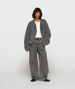 Lade das Bild in den Galerie-Viewer, 10DAYS Puffy Hairy Knit Bomber Antra Melee
