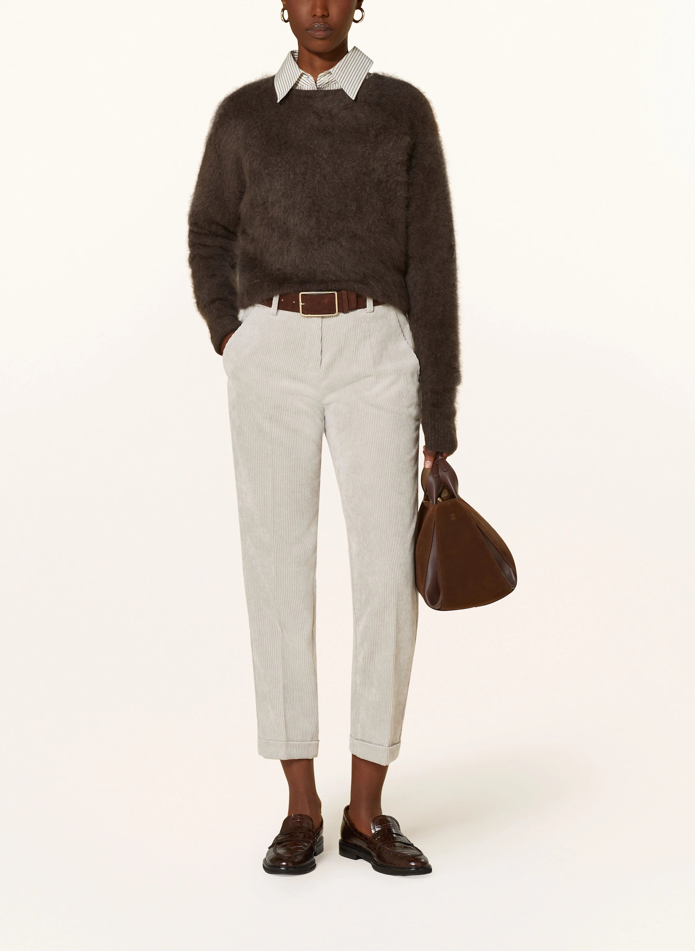 CAMBIO Carrot-fit Cropped Cordhose KRYSTAL