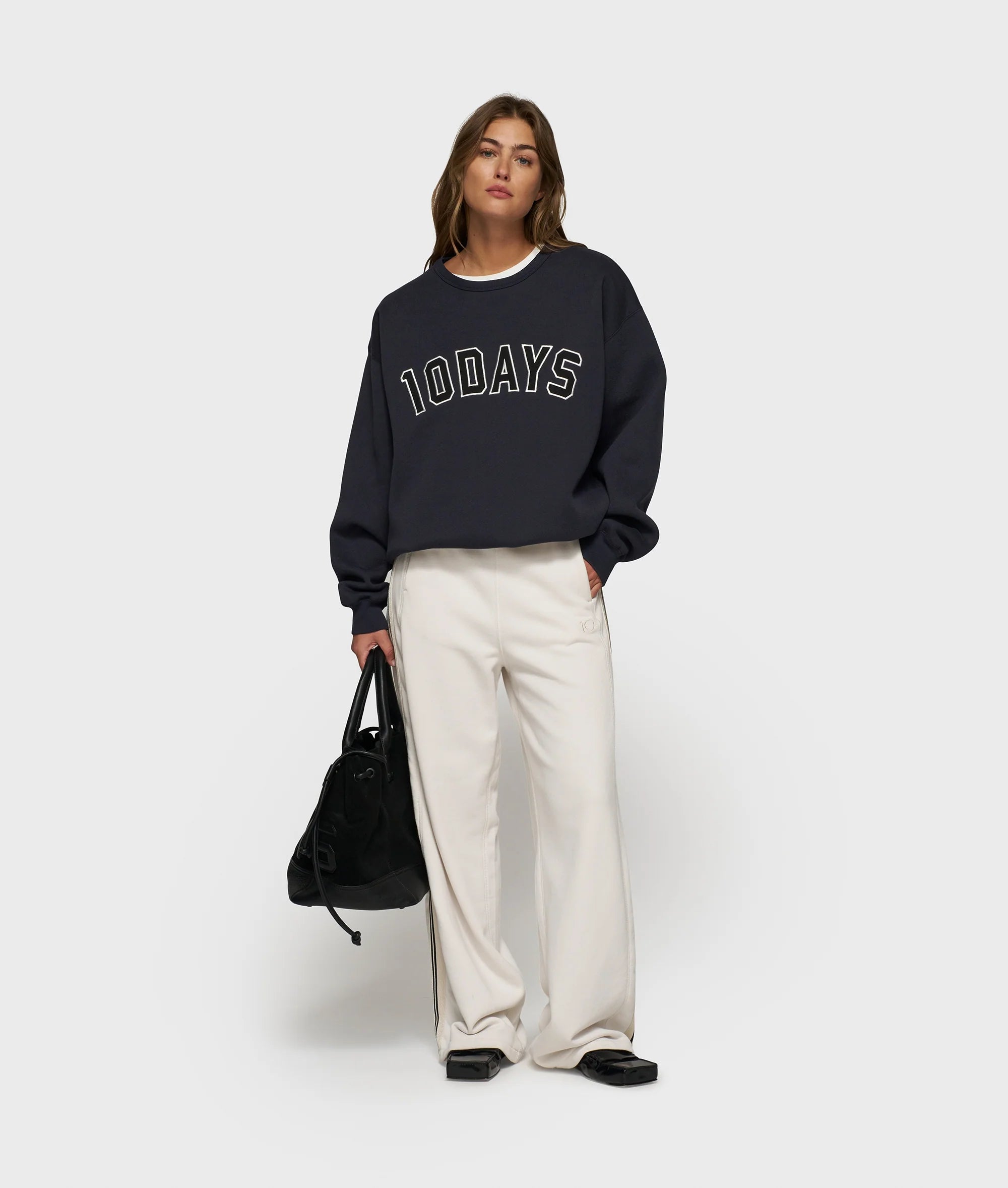 10DAYS Statement Sweater Dark Navy