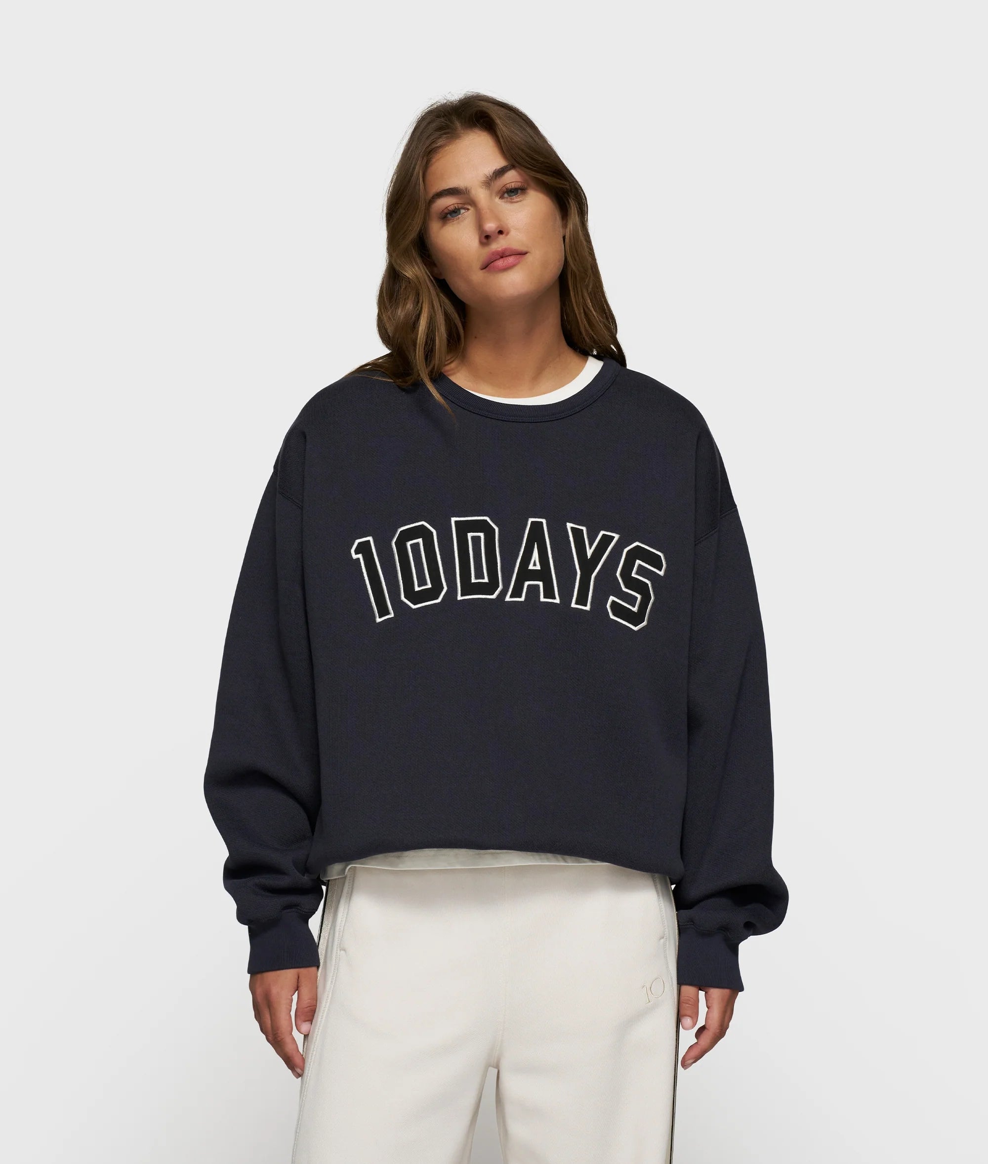 10DAYS Statement Sweater Dark Navy