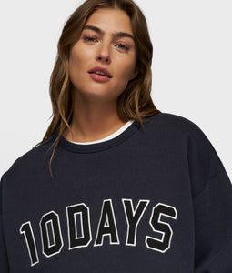 10DAYS Statement Sweater Dark Navy