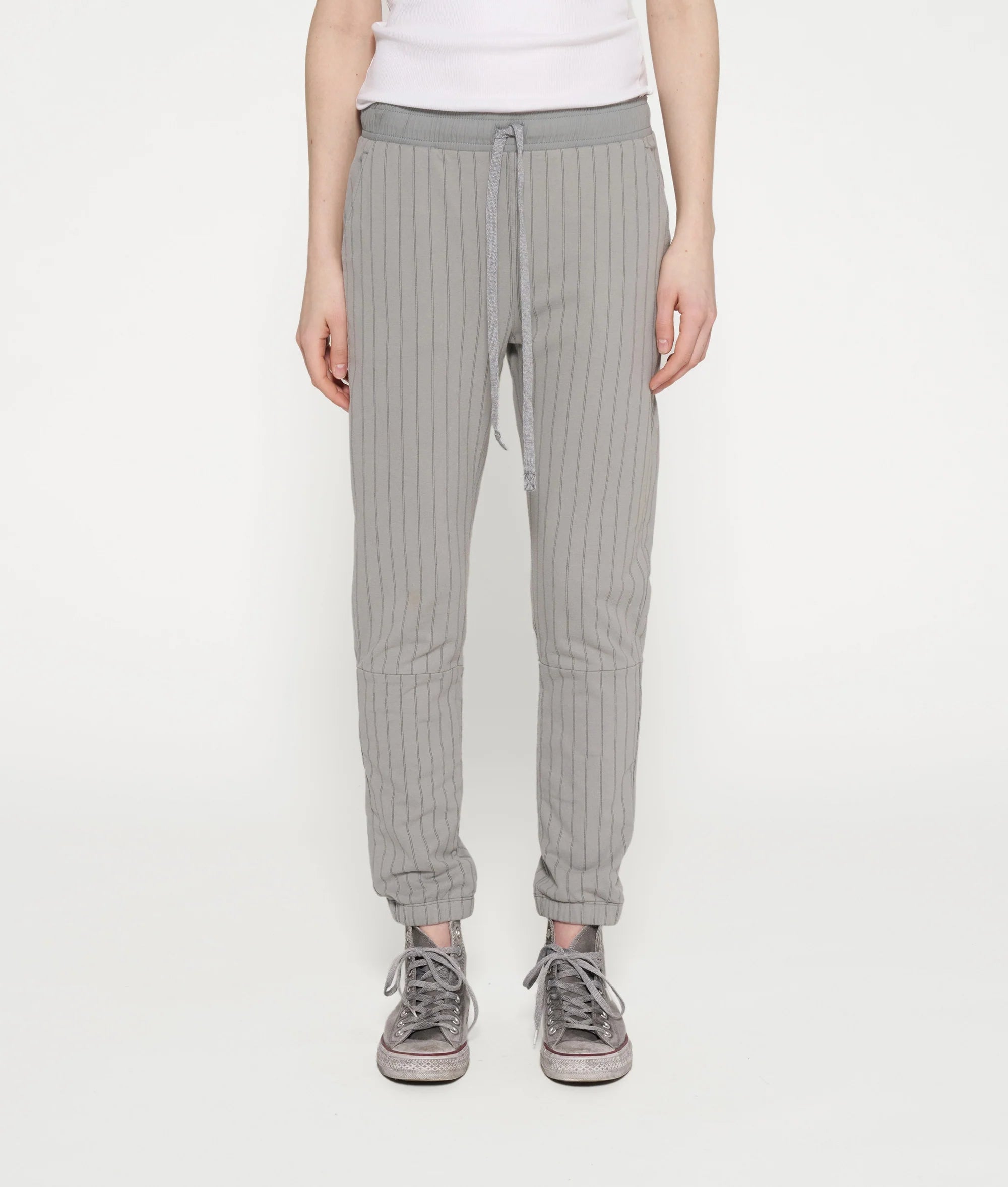 10DAYS - cropped jogger pinstripe