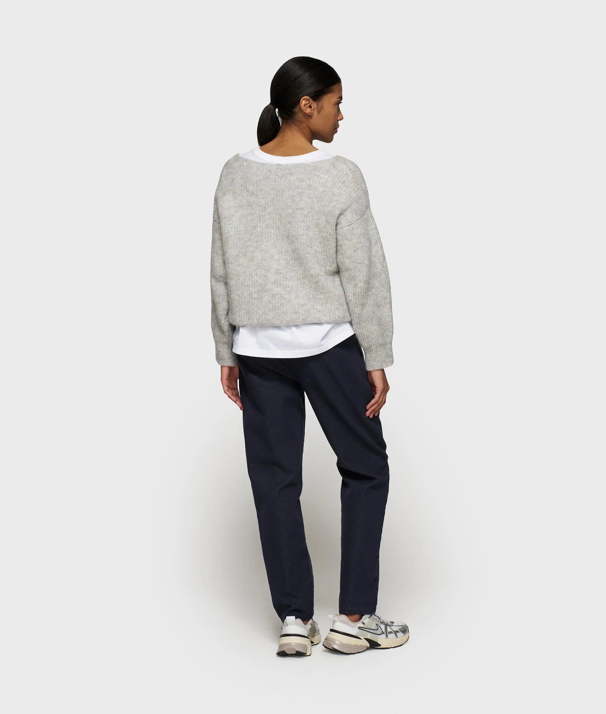 10 DAYS Belted Pants Dark Navy