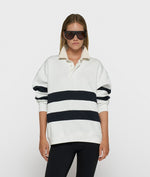 Lade das Bild in den Galerie-Viewer, statement rugby sweater stripes
