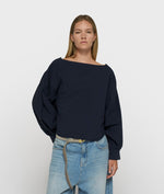 Lade das Bild in den Galerie-Viewer, boatneck blouse poplin
