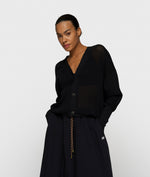 Lade das Bild in den Galerie-Viewer, v-neck cardigan mesh
