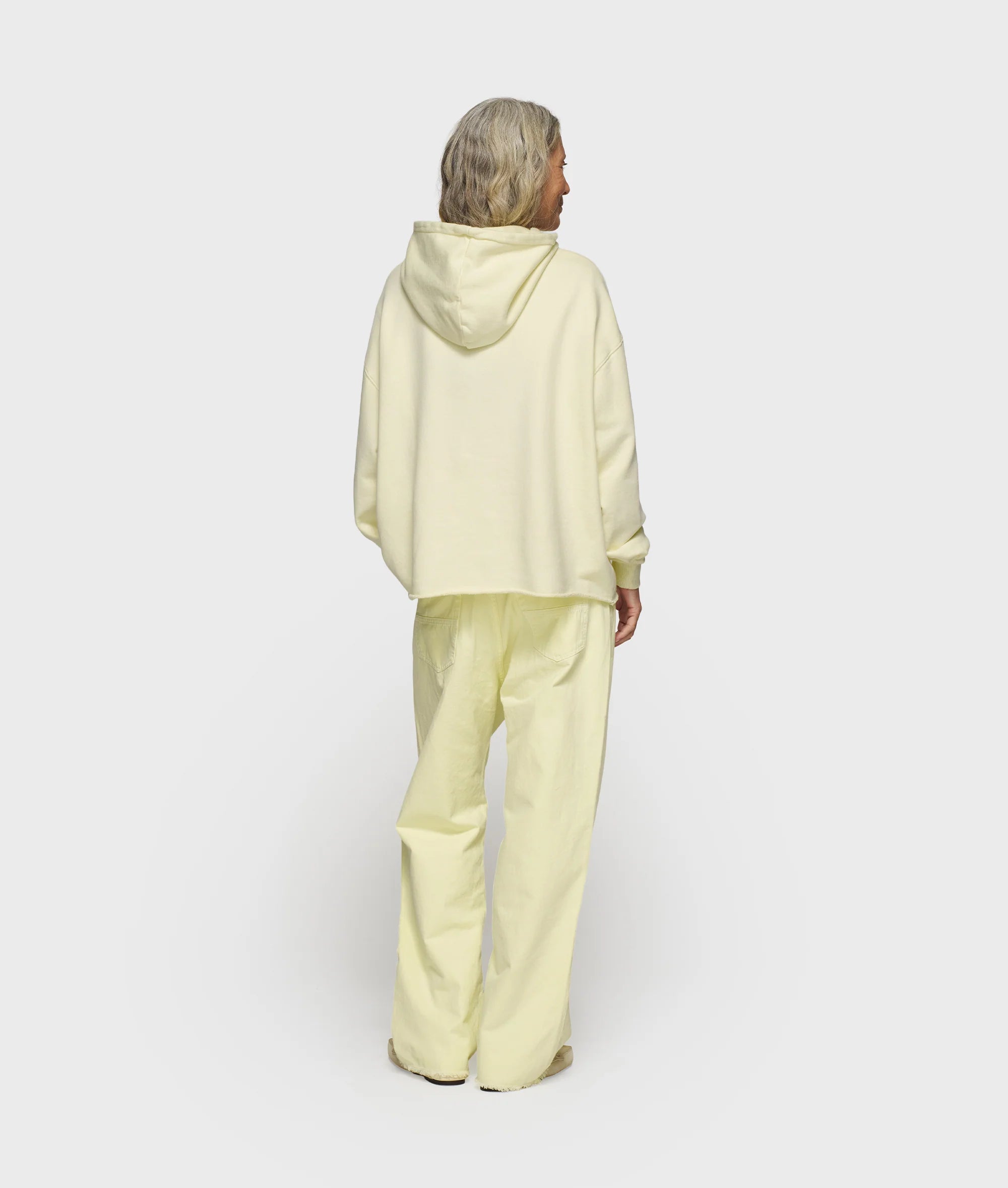 10DAYS Statement Logo Hoodie Pastellgelb