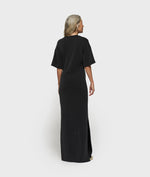 Lade das Bild in den Galerie-Viewer, 10DAYS Tee Dress Gathering Scuba Black
