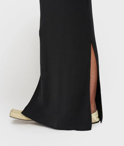 10DAYS Tee Dress Gathering Scuba Black