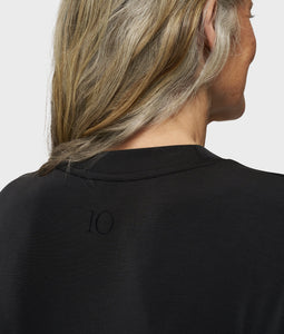 10DAYS Tee Dress Gathering Scuba Black