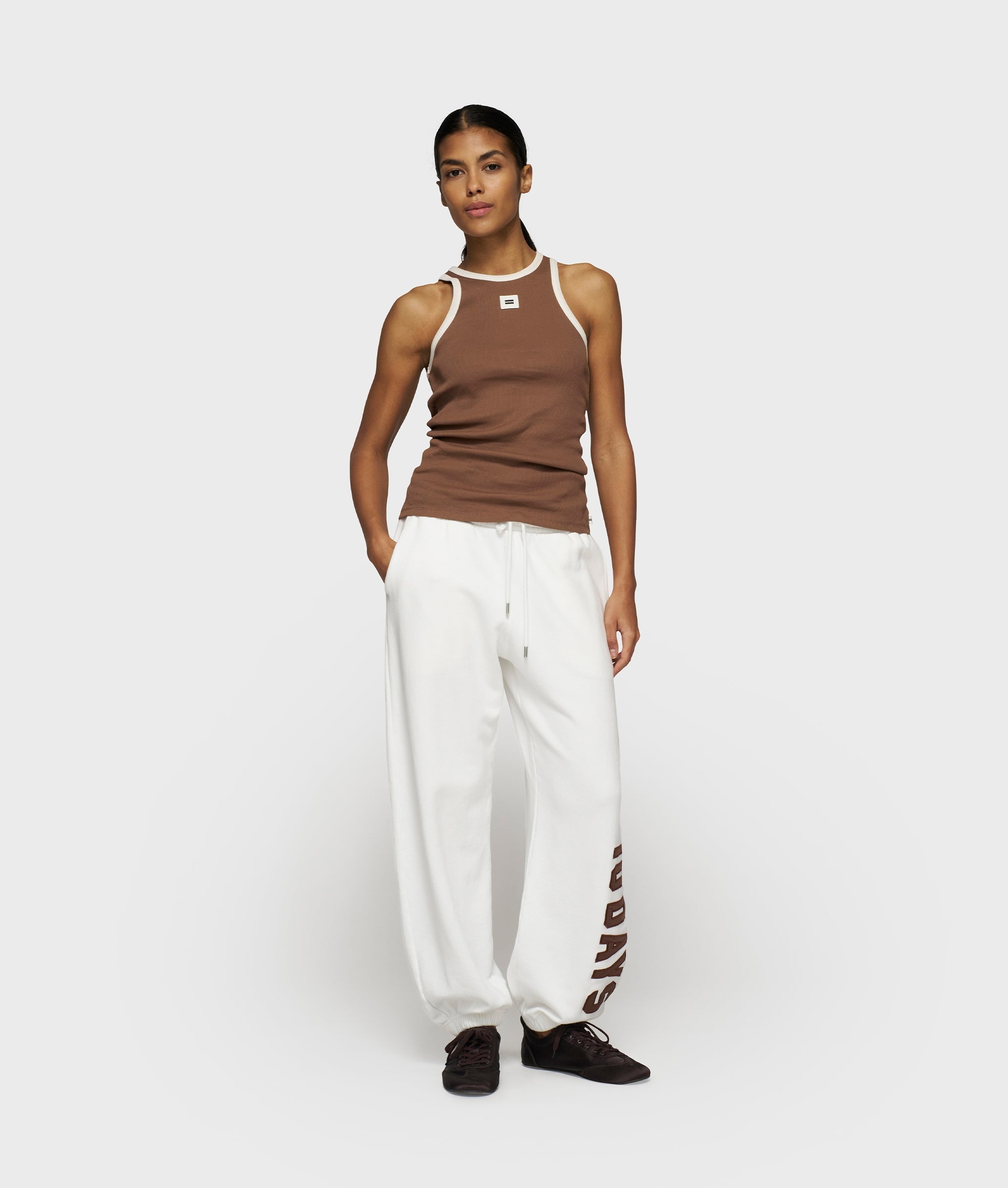 10DAYS Bar Jogger Fleece Ecru