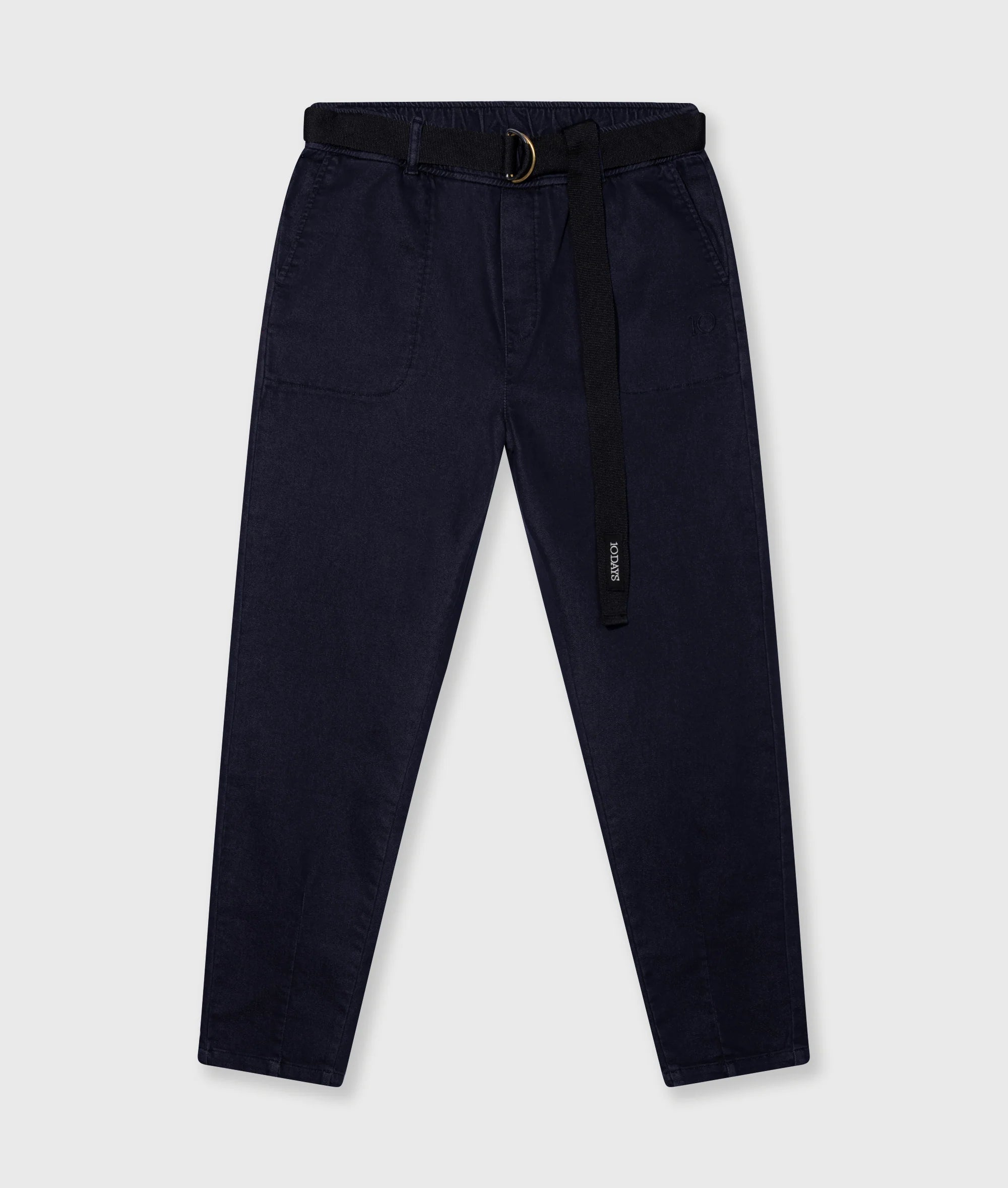 10 DAYS Belted Pants Dark Navy
