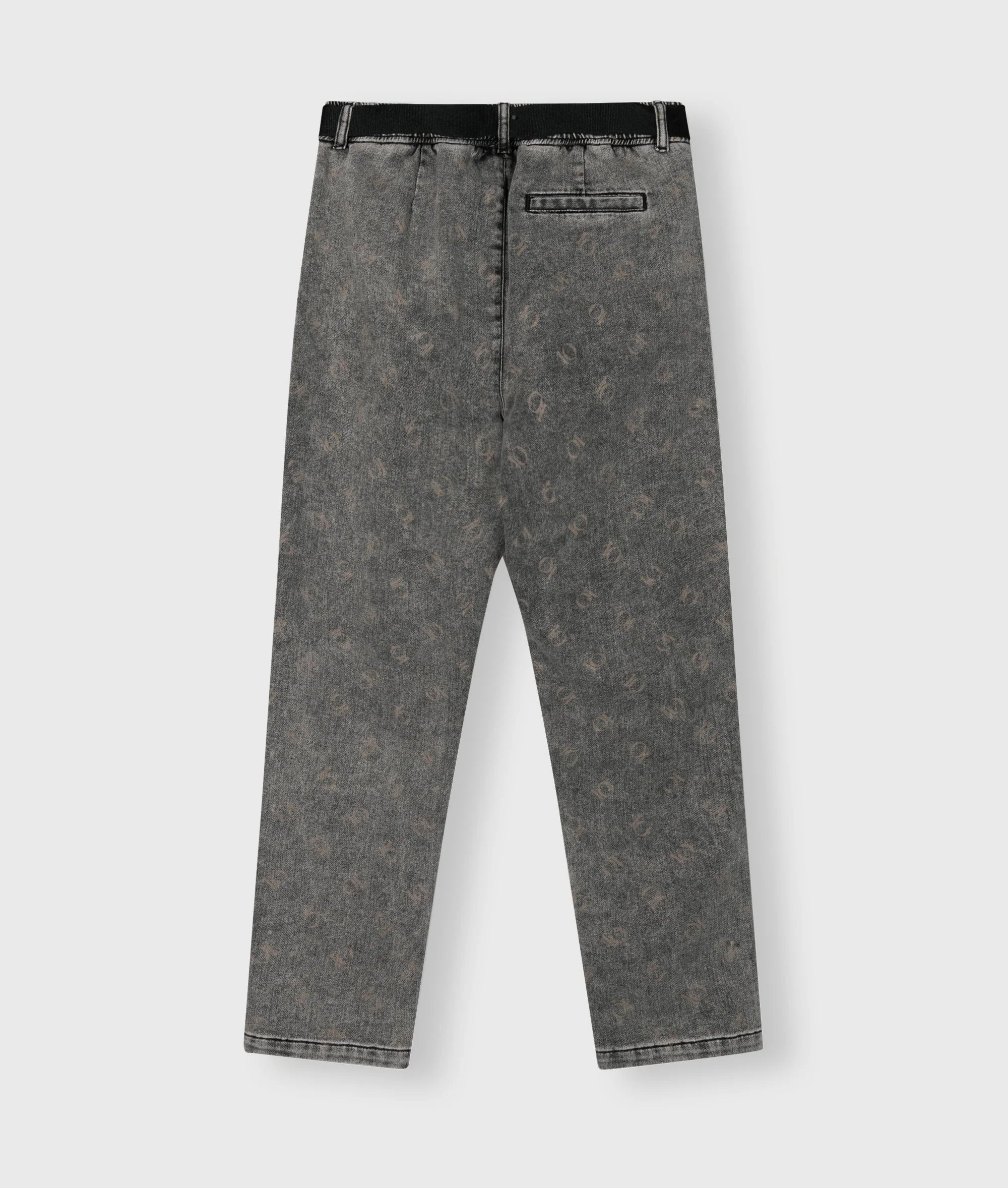 10DAYS Belted Pants Monogram Black