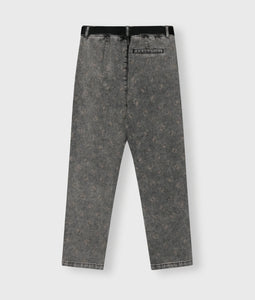 10DAYS Belted Pants Monogram Black