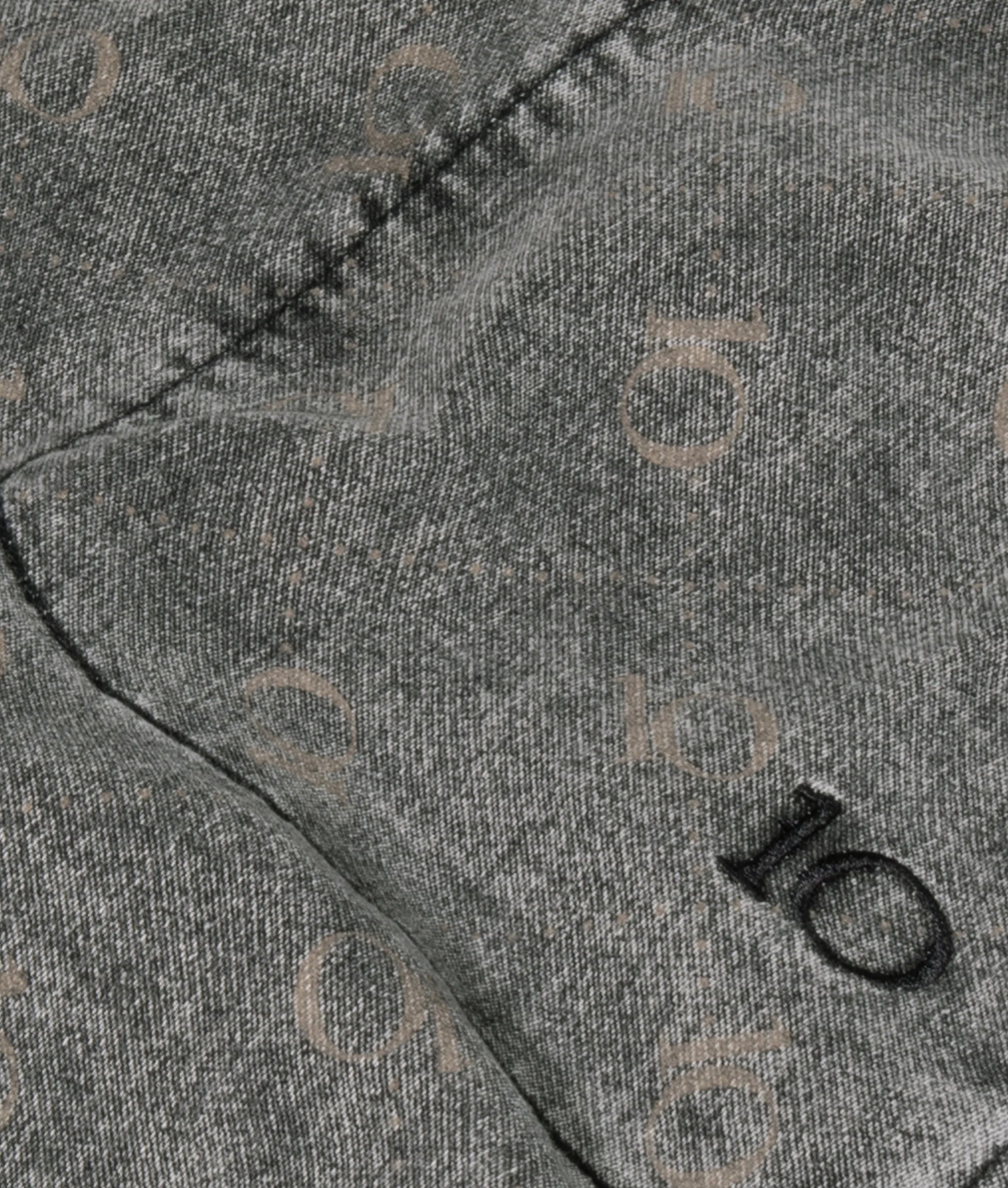 10DAYS Belted Pants Monogram Black