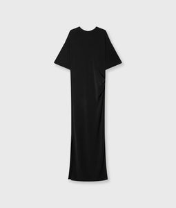 10DAYS Tee Dress Gathering Scuba Black