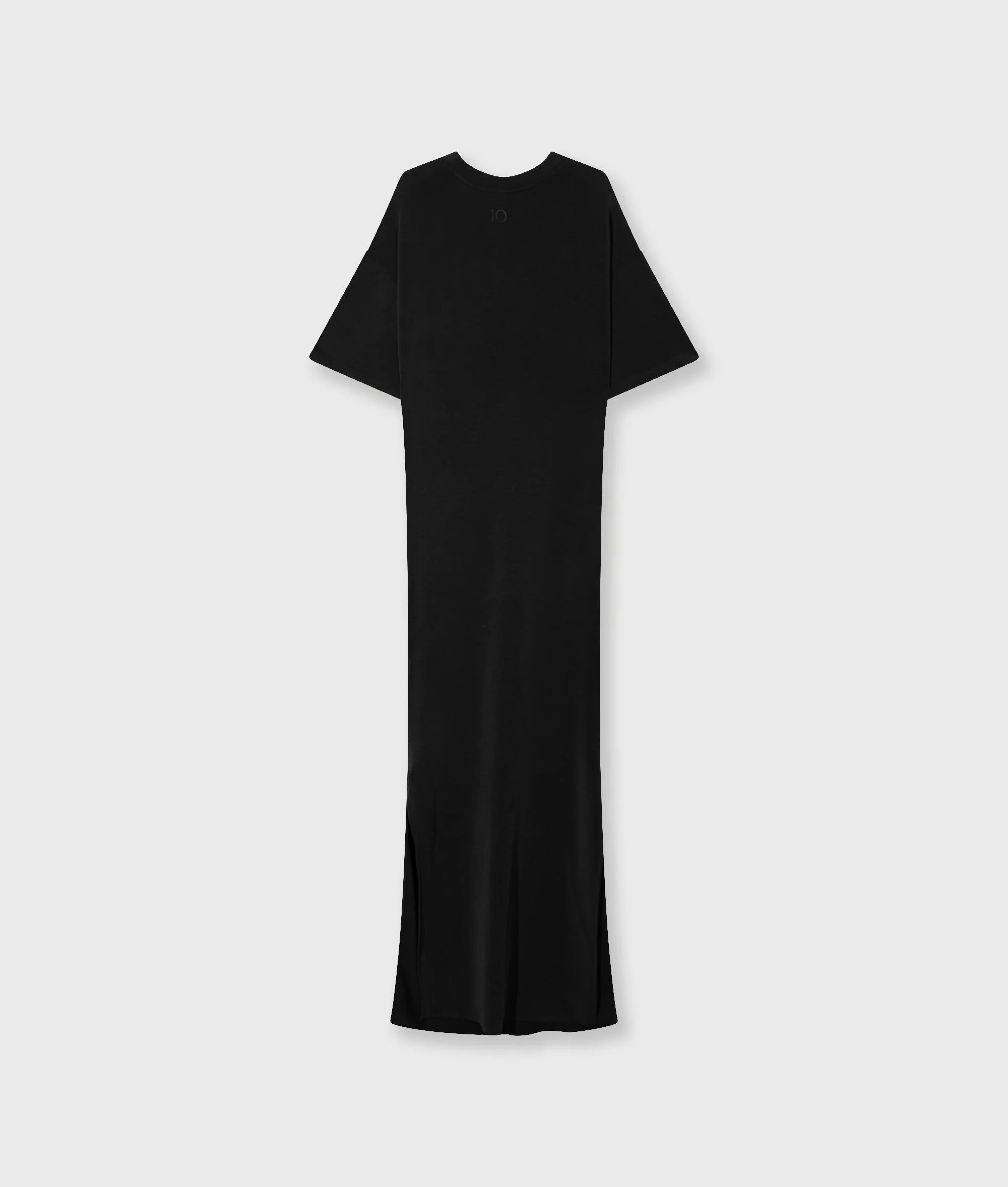 10DAYS Tee Dress Gathering Scuba Black