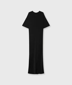10DAYS Tee Dress Gathering Scuba Black