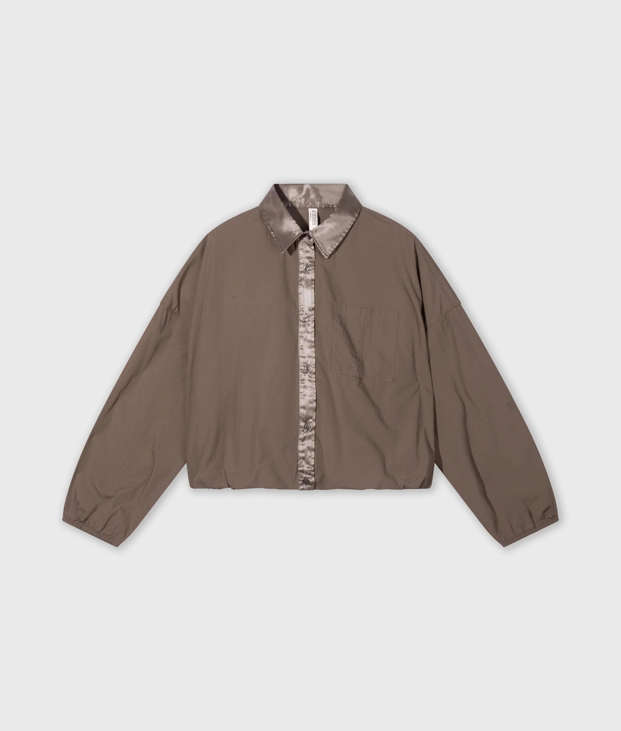 10DAYS Cropped Smoking Blouse