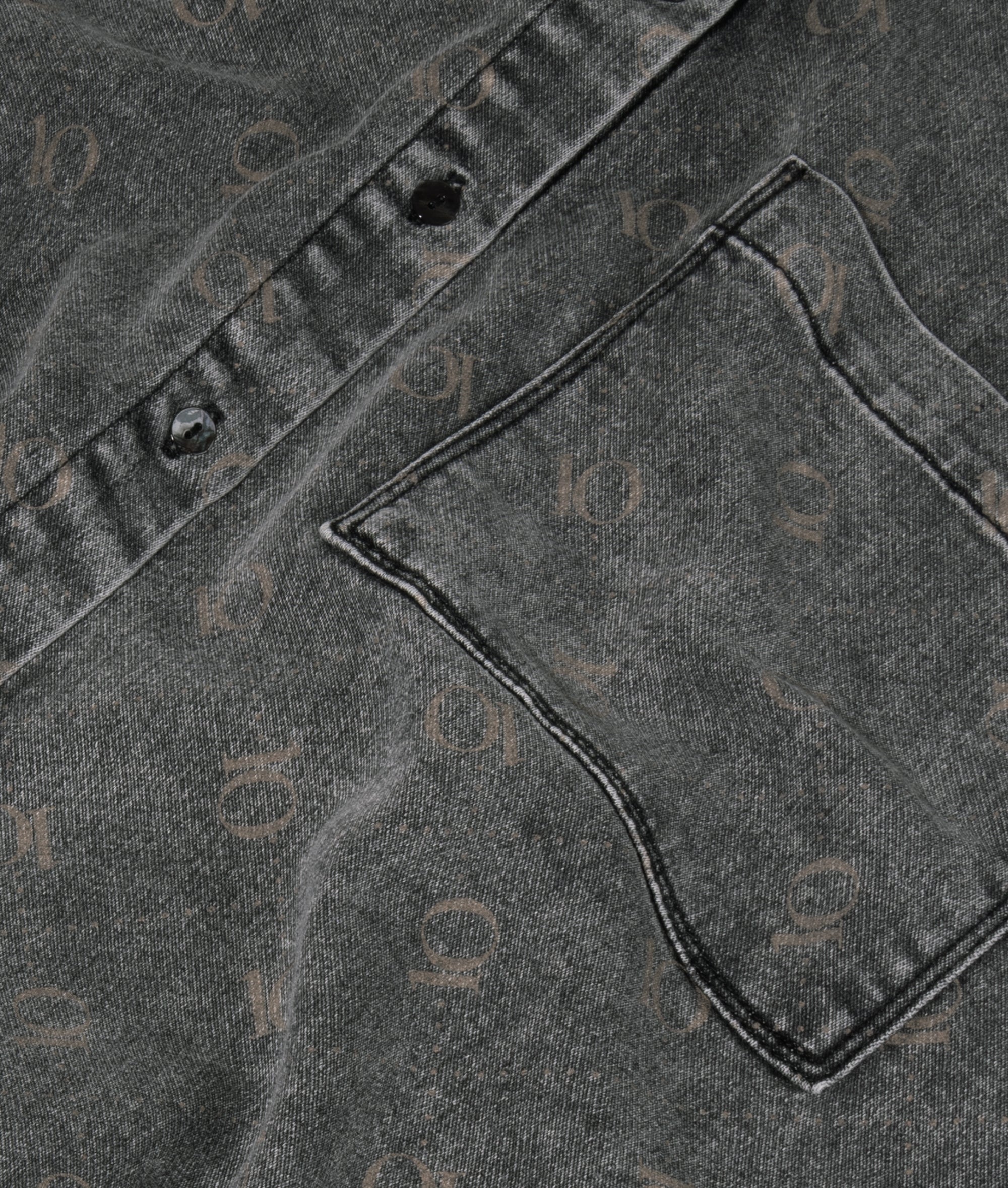 10DAYS Shirt Jog Denim Black