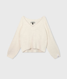 10DAYS - cropped v-neck sweater knit