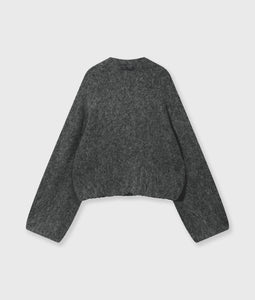 10DAYS Puffy Hairy Knit Bomber Antra Melee