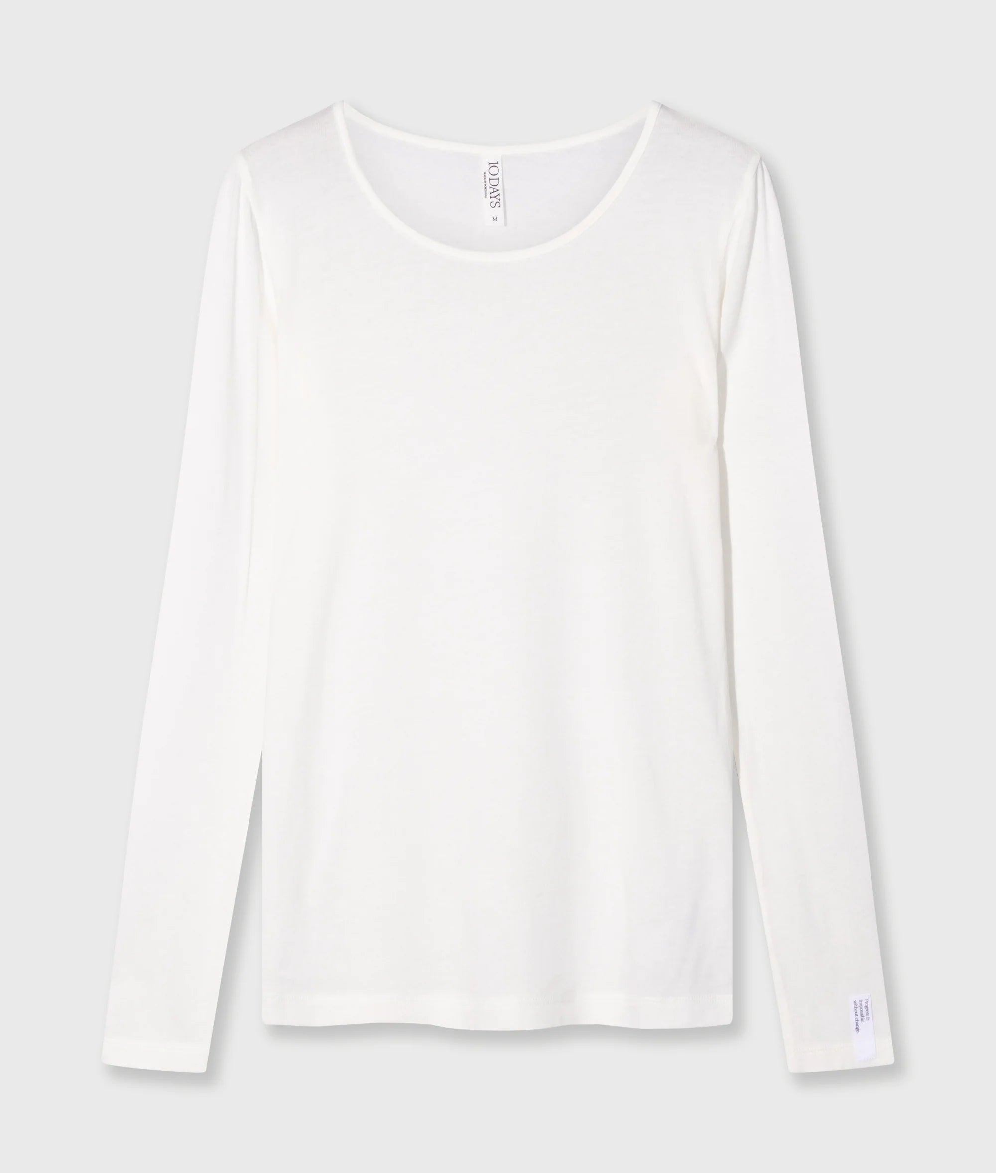 10DAYS Extra Long Sleeve Tee Modal "ecru"