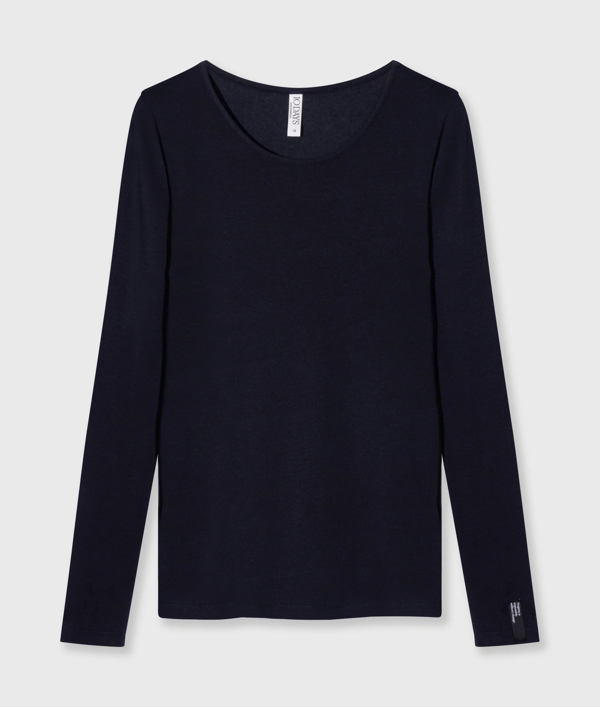 10DAYS Extra Long Sleeve Tee Modal "dark navy"