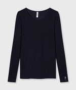Lade das Bild in den Galerie-Viewer, 10DAYS Extra Long Sleeve Tee Modal &quot;dark navy&quot;
