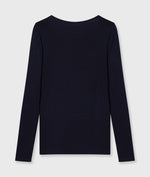 Lade das Bild in den Galerie-Viewer, 10DAYS Extra Long Sleeve Tee Modal &quot;dark navy&quot;
