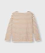 Lade das Bild in den Galerie-Viewer, 10DAYS Boat Neck Top Stripes Ecru/Suede
