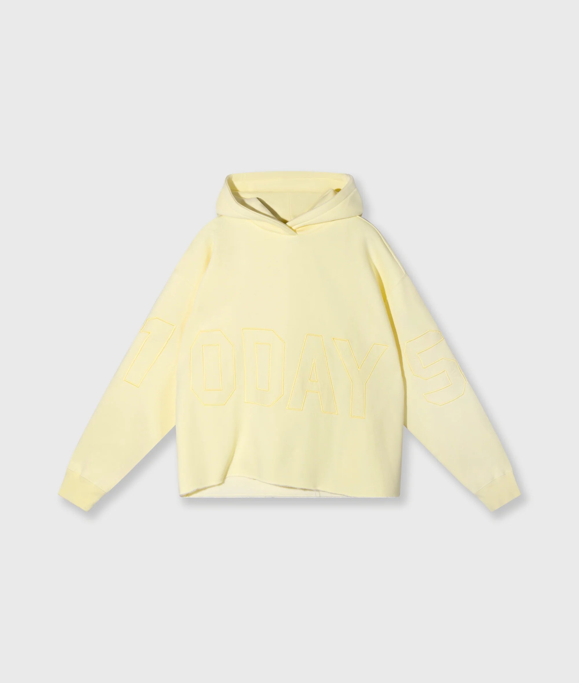 10DAYS Statement Logo Hoodie Pastellgelb