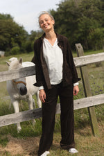 Lade das Bild in den Galerie-Viewer, BLUE Gillian Cordhose &quot;Chocolate&quot;
