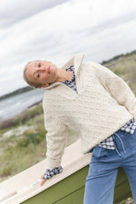 Lade das Bild in den Galerie-Viewer, BLUE Frances Windbreaker &quot;Kreide Meliert&quot;
