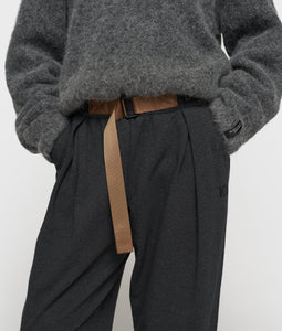 10DAYS Pleat Hairy Knit Sweater Antra Melee
