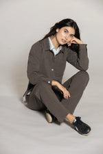 Lade das Bild in den Galerie-Viewer, BLUE Carly Pants &quot;chocolate melange&quot;

