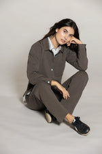 Lade das Bild in den Galerie-Viewer, BLUE Gill Polo Sweat &quot;chocolate melange&quot;
