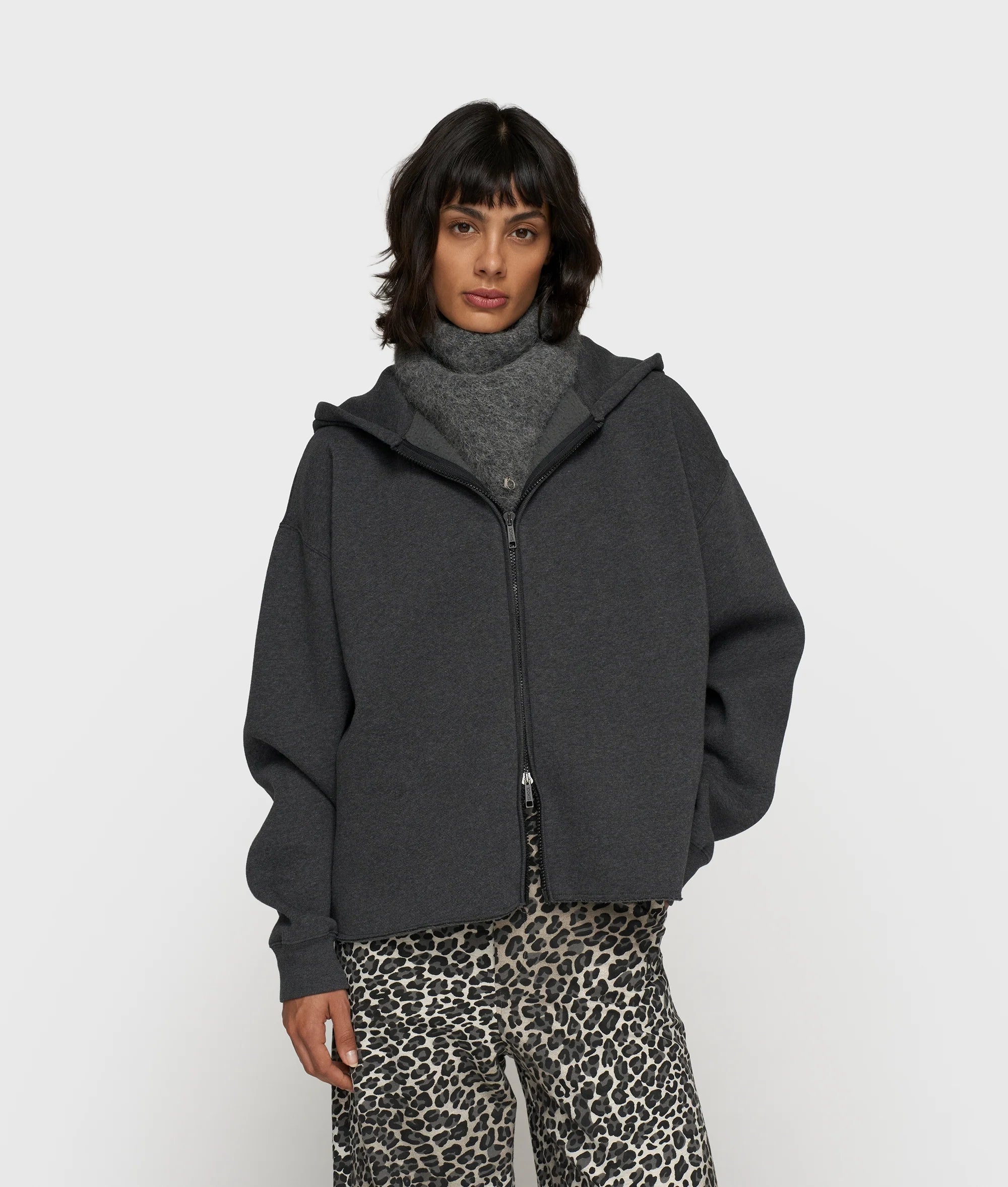 10DAYS Statement Zip Hoodie Antra Melee