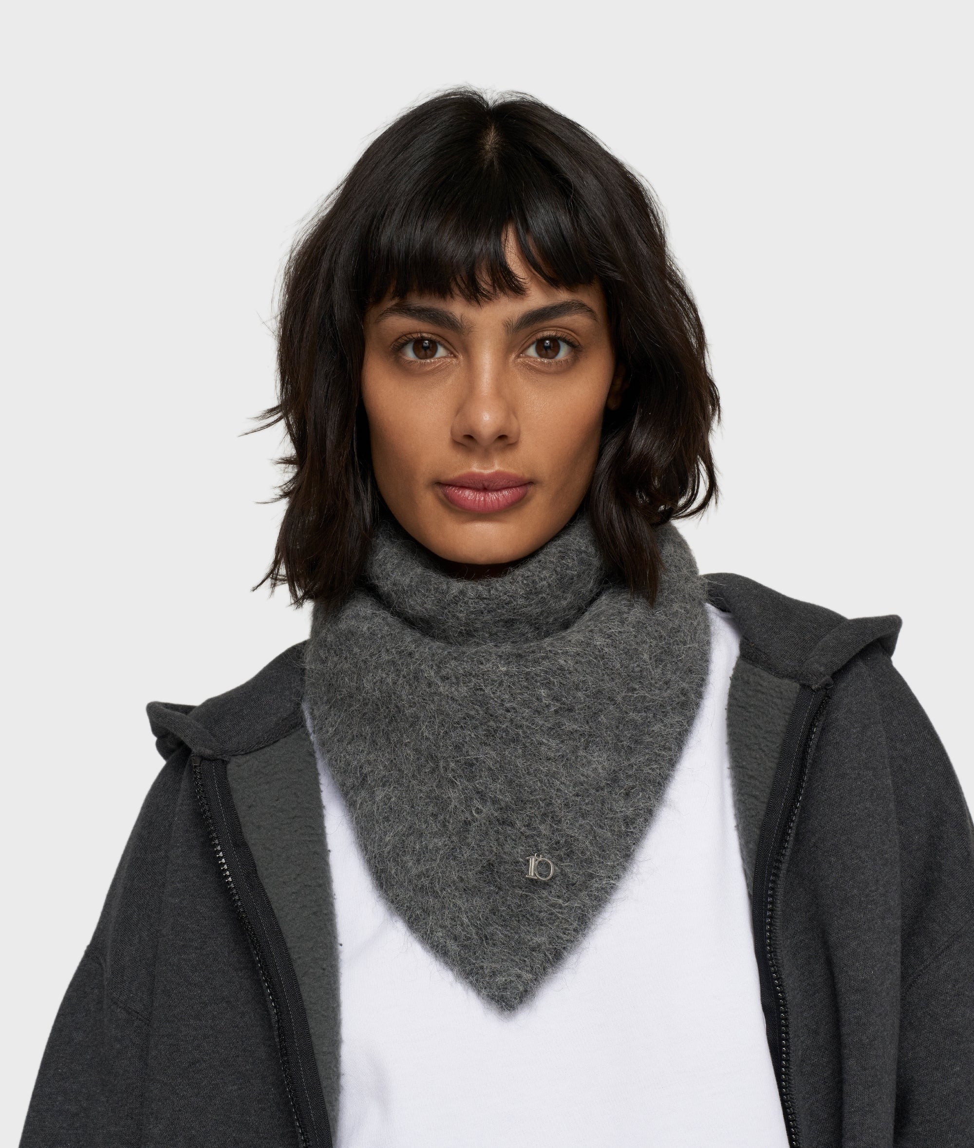 10DAYS Statement Zip Hoodie Antra Melee