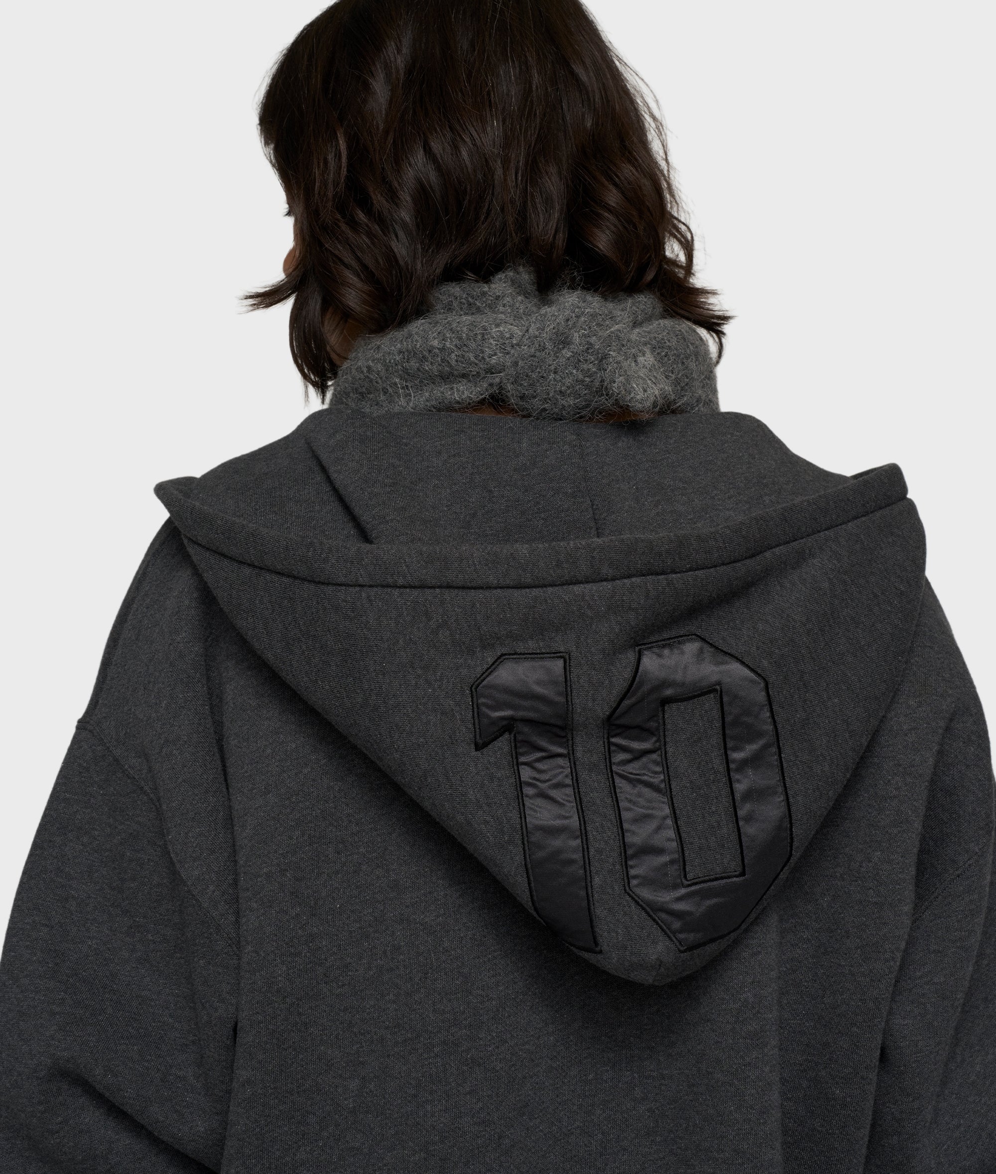 10DAYS Statement Zip Hoodie Antra Melee