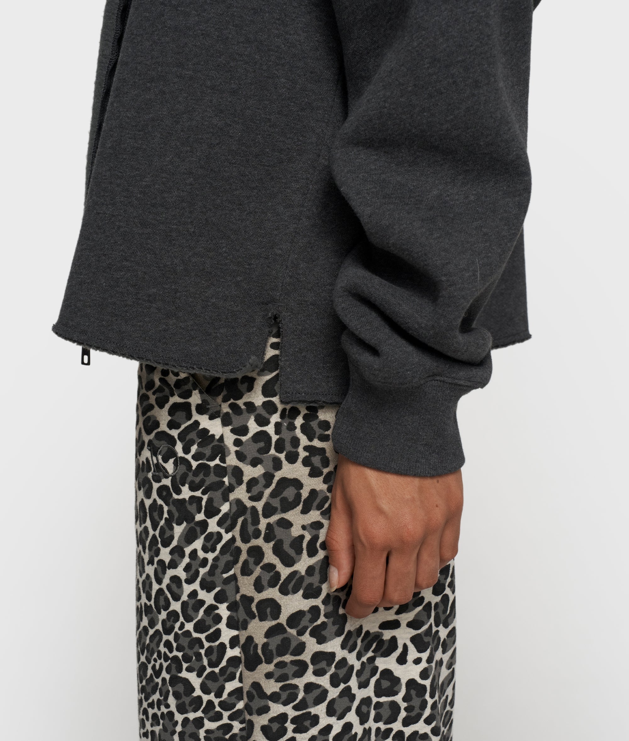 10DAYS Statement Zip Hoodie Antra Melee
