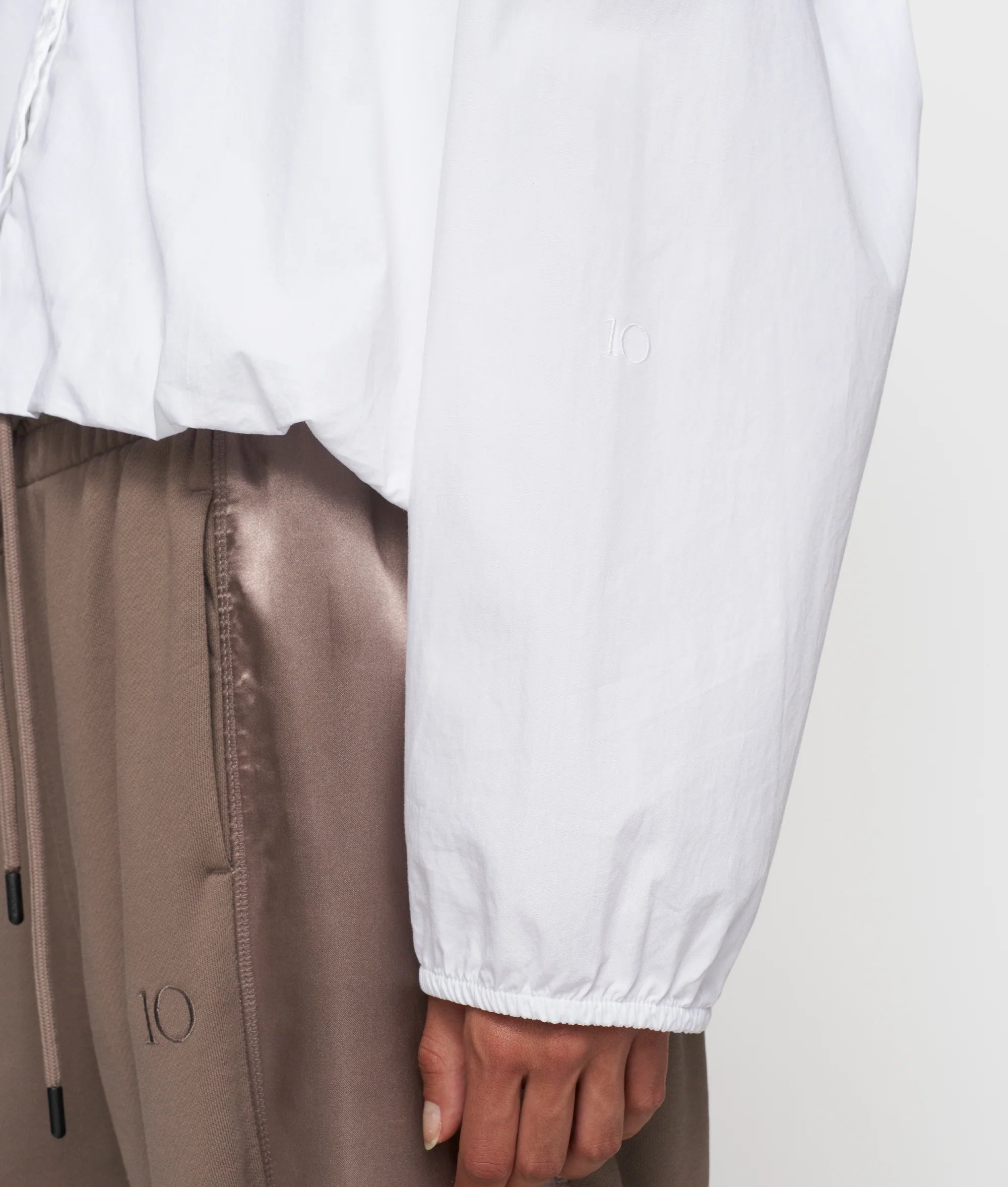 10DAYS Cropped Smoking Blouse