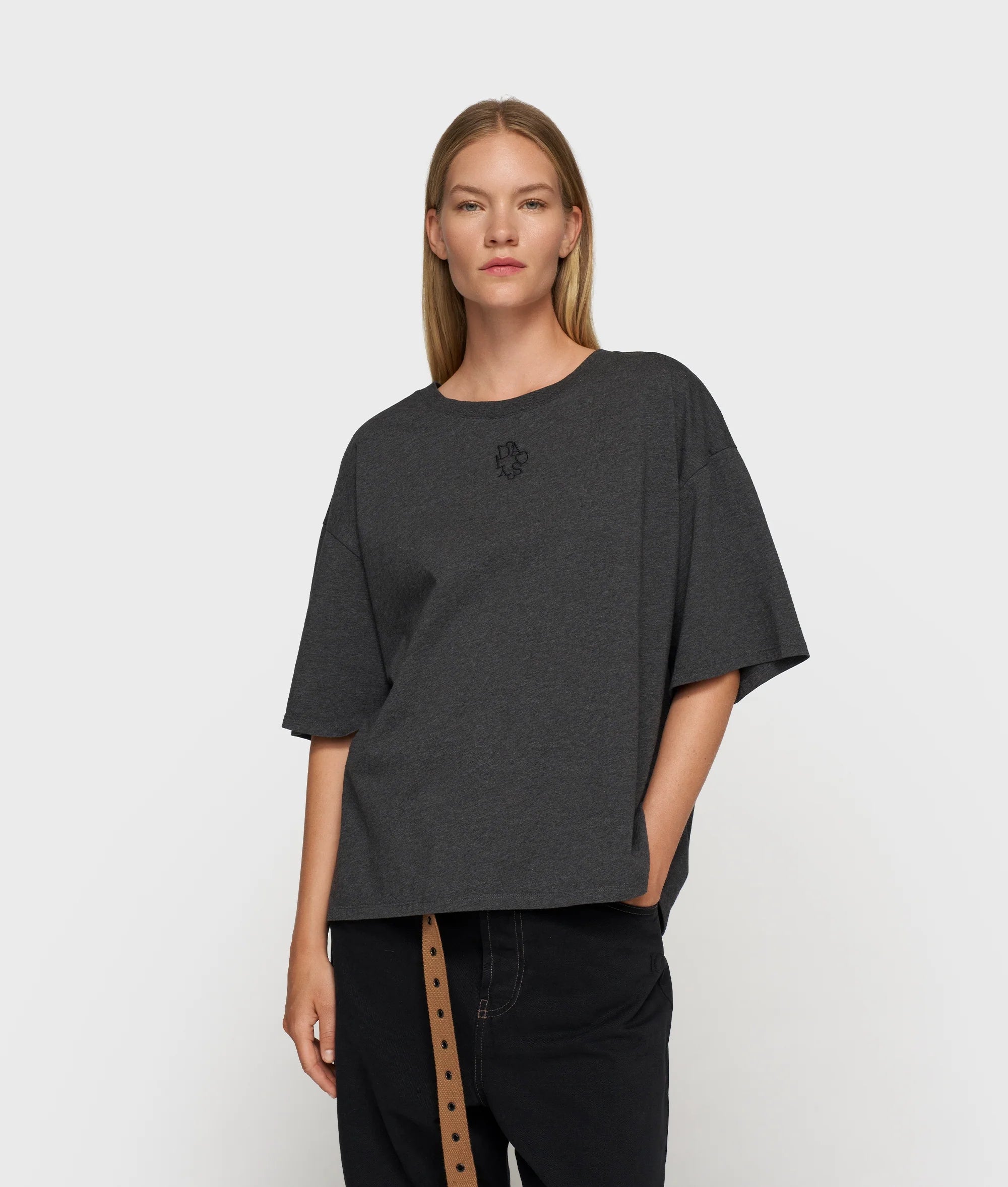 10DAYS Short Sleeve Tee Embro Antra Melee