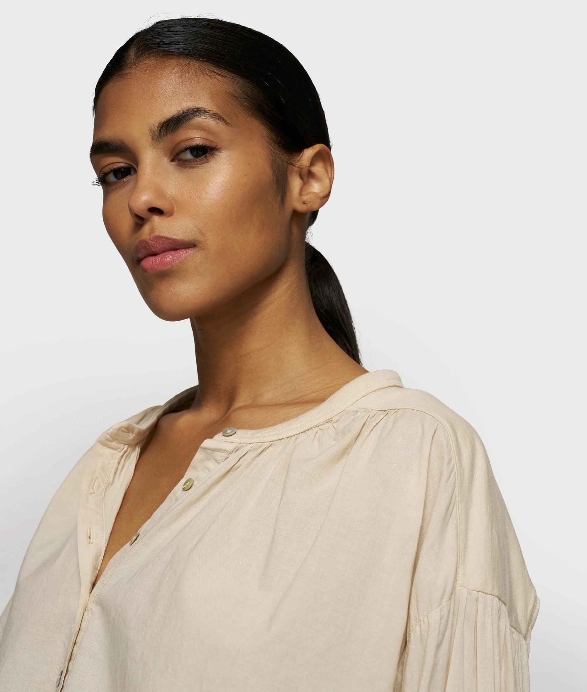 10DAYS Flowy Blouse Light Earth