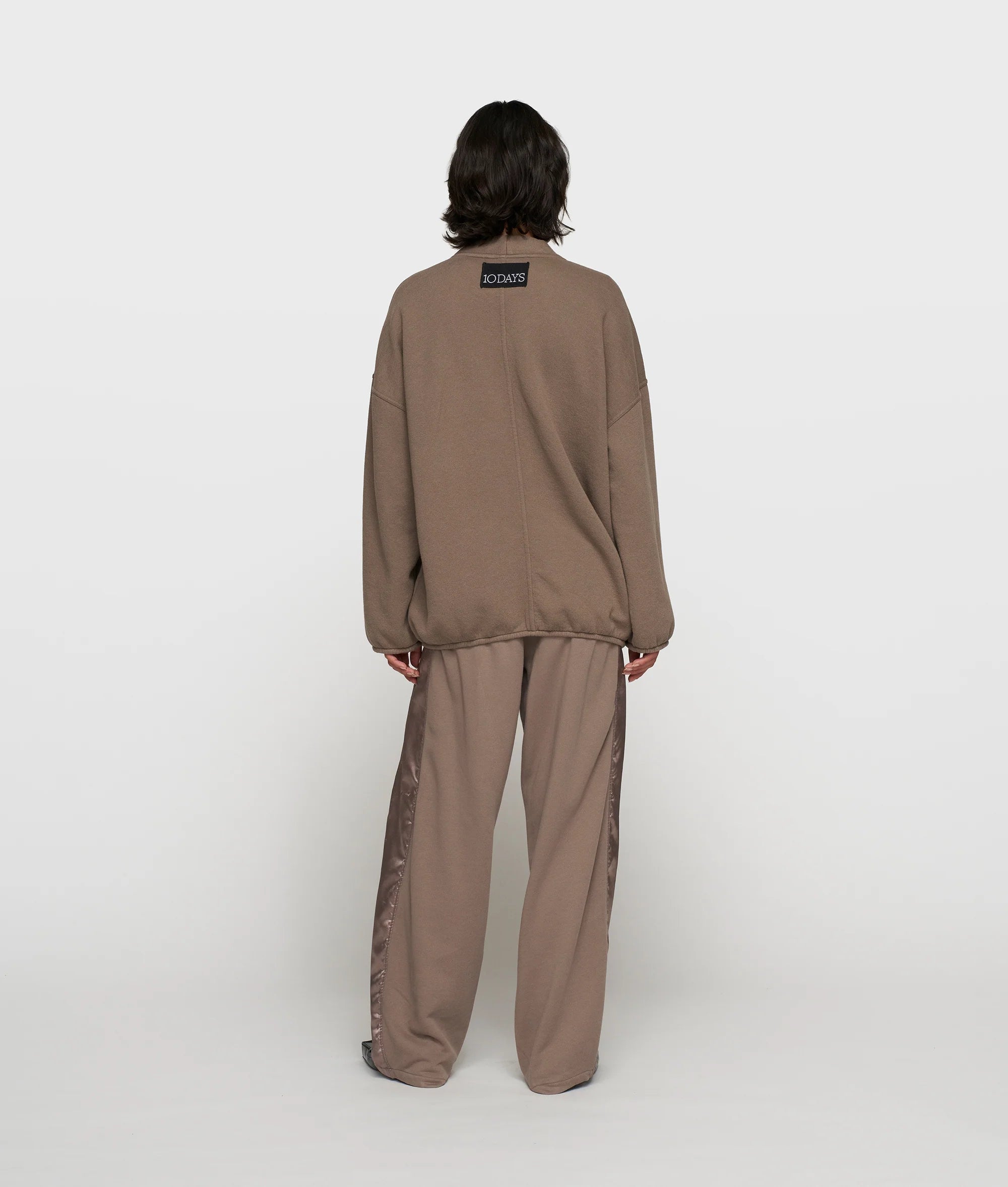 10DAYS Baseball Cardigan Fleece Moonrock