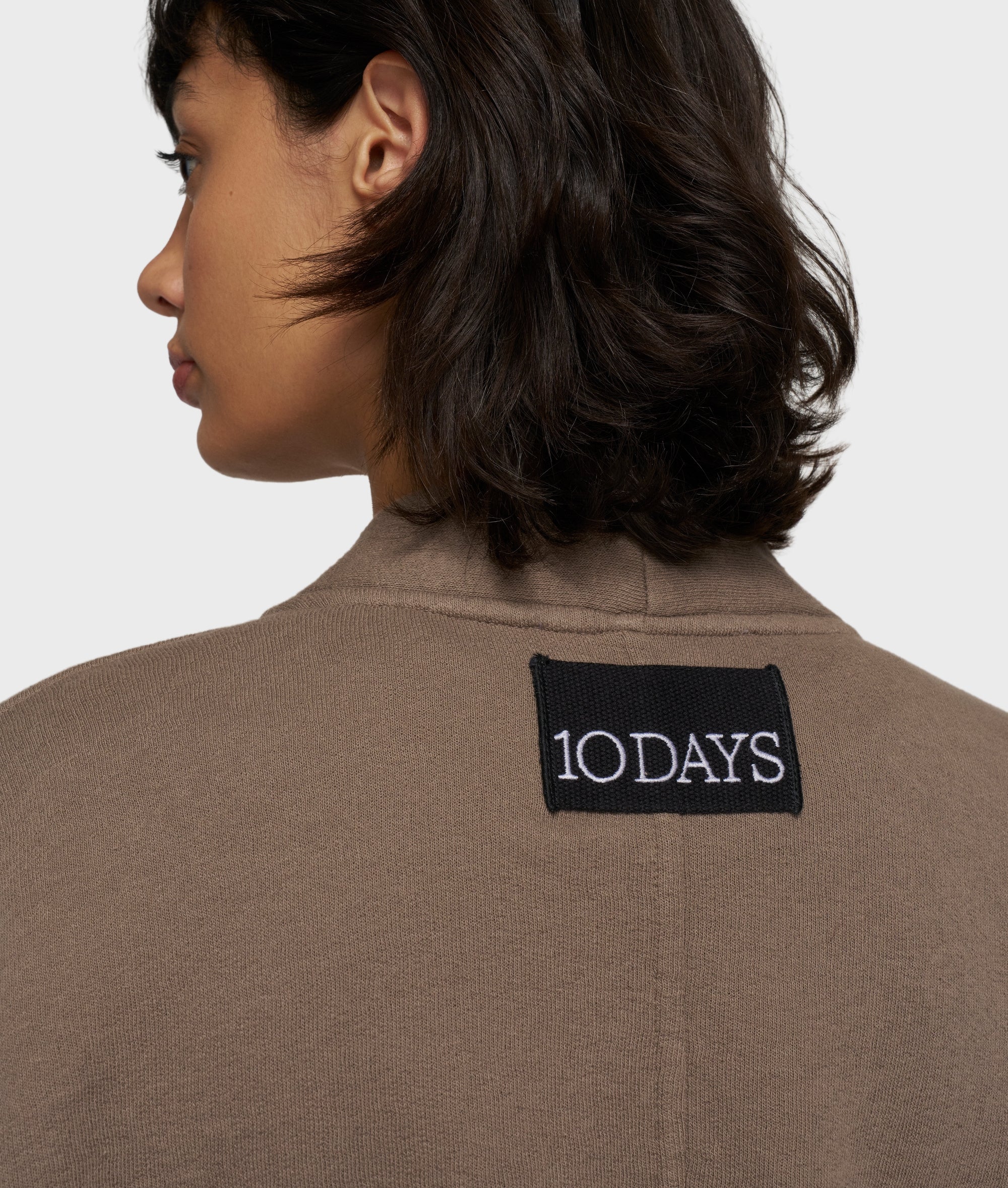 10DAYS Baseball Cardigan Fleece Moonrock