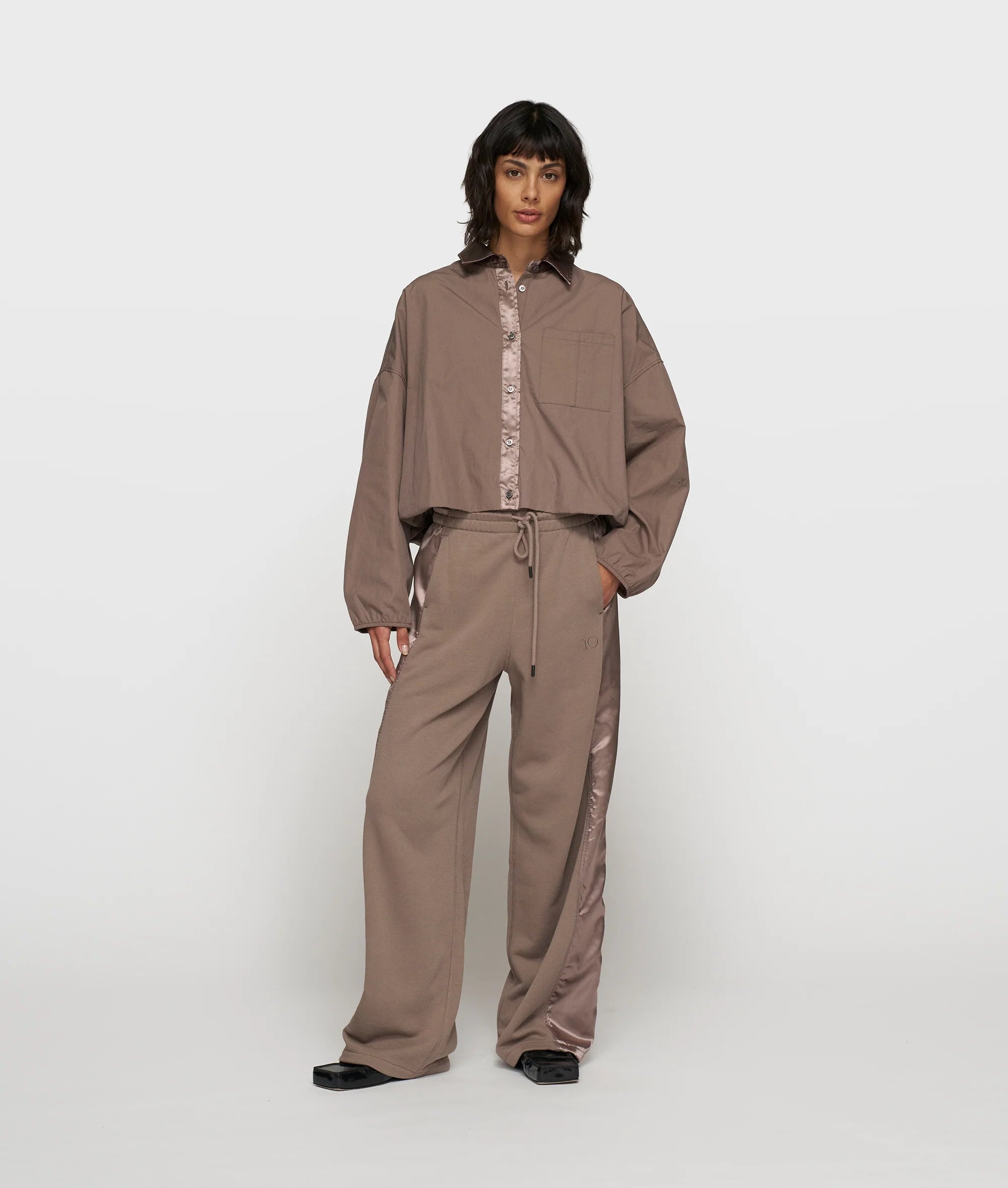 10DAYS Cropped Smoking Blouse