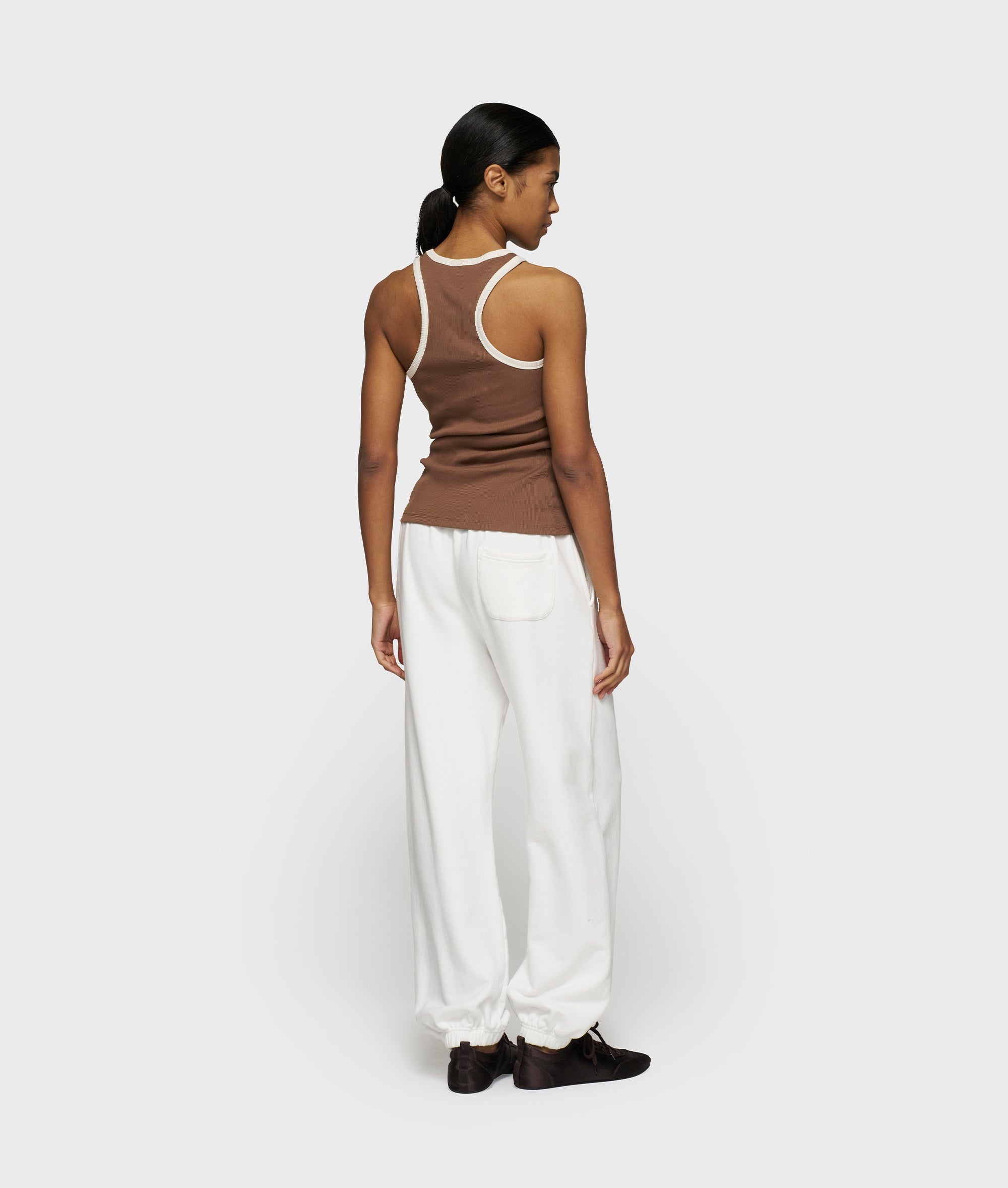 10DAYS Bar Jogger Fleece Ecru