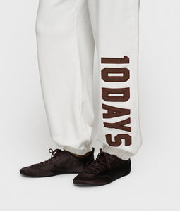 10DAYS Bar Jogger Fleece Ecru