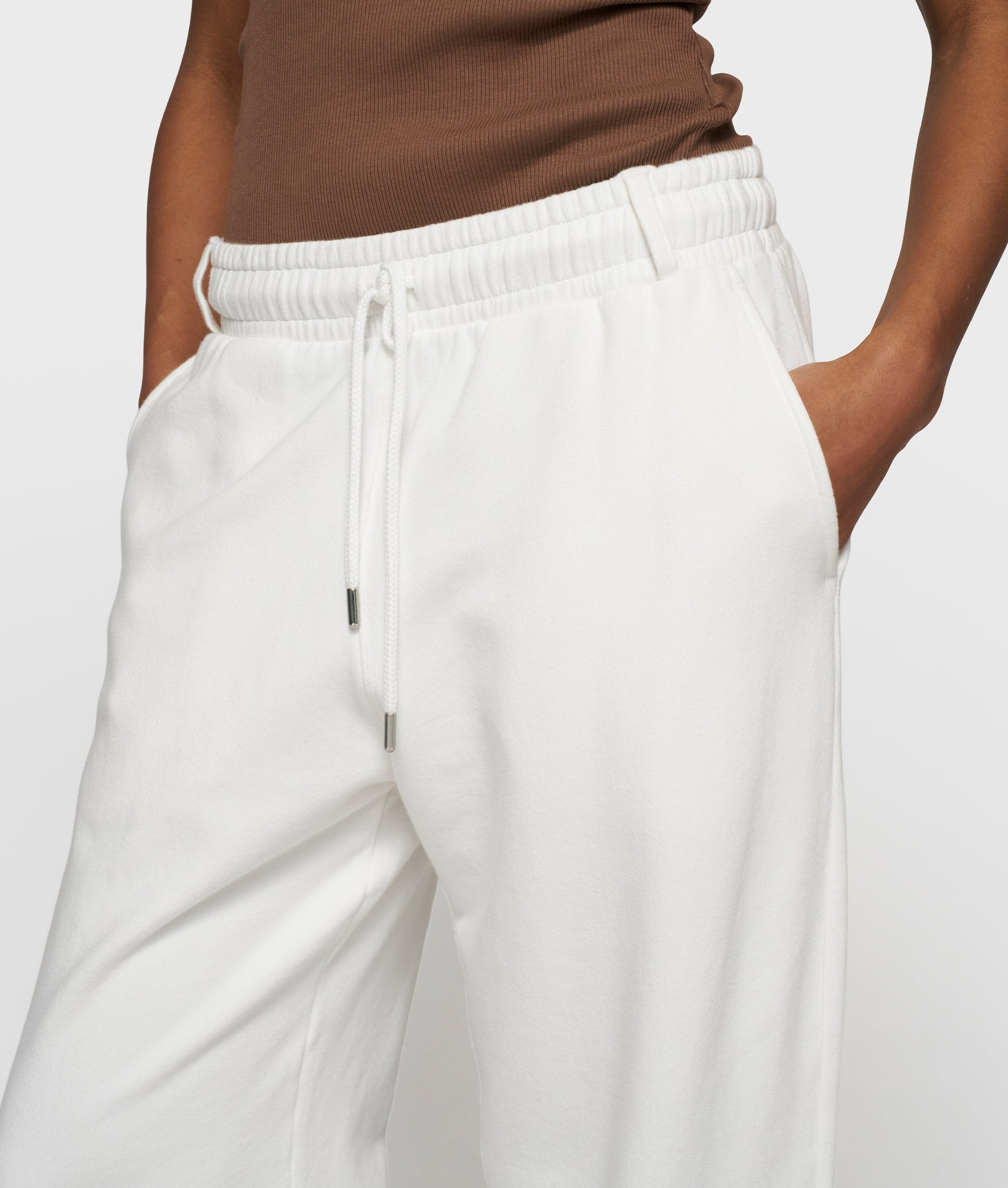 10DAYS Bar Jogger Fleece Ecru